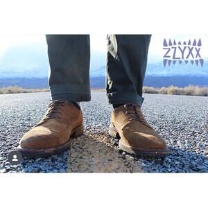 ZZYXX California The Crooner Brown Leather Handmade Dress Shoes Men’s Size: 8